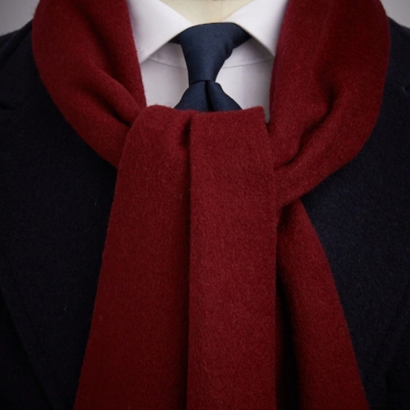 NEW Brooks Brothers 100% Cashmere Fringe Scarf - Picture 3 of 4